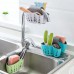 TuuTyss Draining Kitchen Saddle Sink Caddy Sponge Holder for Scrubbers,Sponges-Plastic